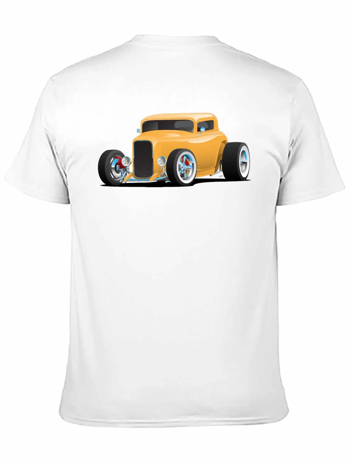 Classic American 32 Hotrod Car Illustration Breathable Graphic T-Shirt – Perfect For Casual Days