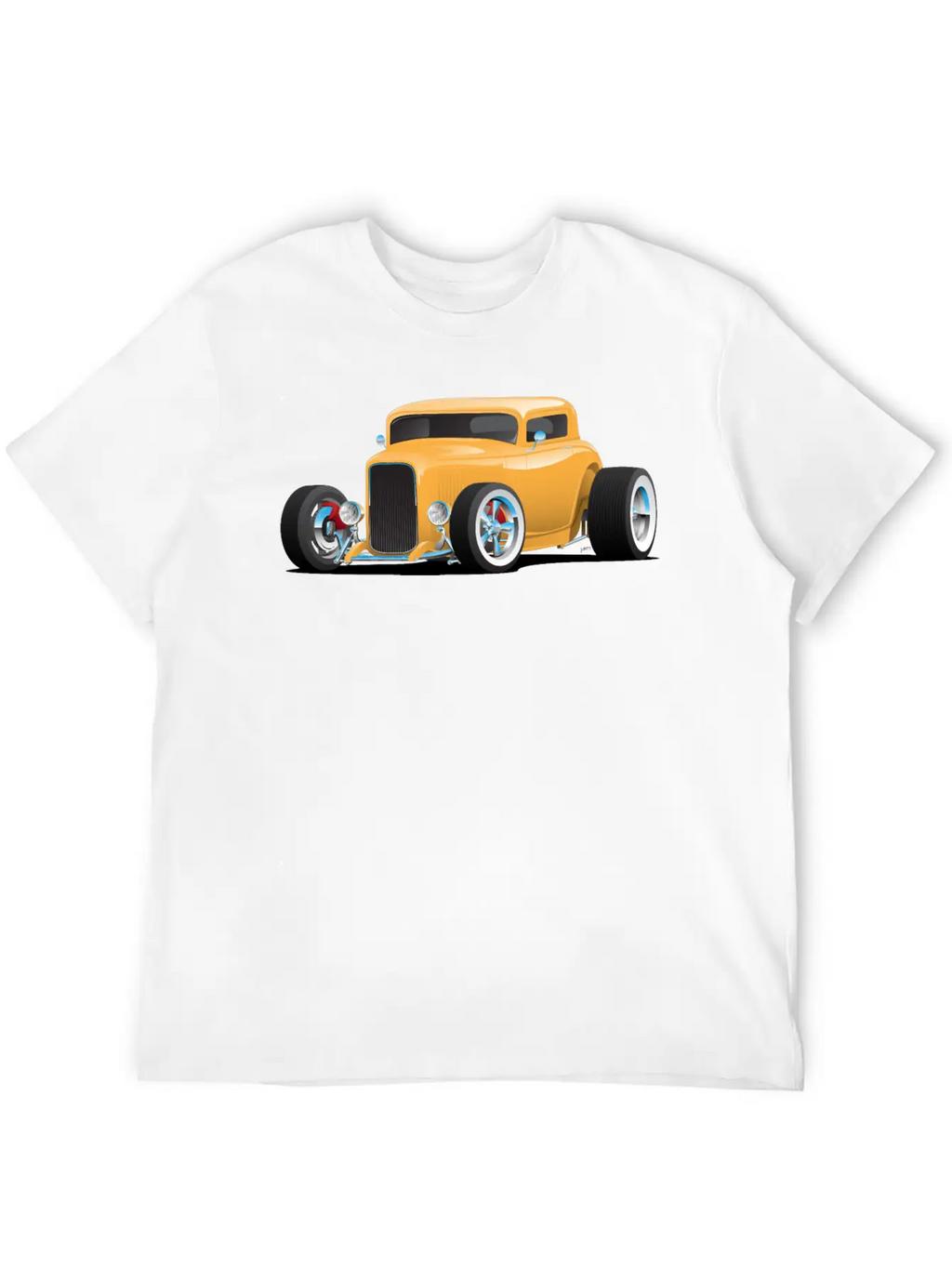 Classic American 32 Hotrod Car Illustration Breathable Graphic T-Shirt – Perfect For Casual Days