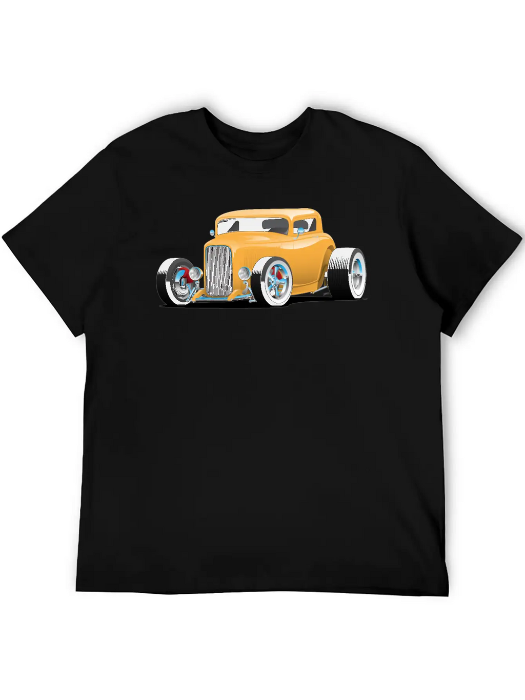 Classic American 32 Hotrod Car Illustration Breathable Graphic T-Shirt – Perfect For Casual Days