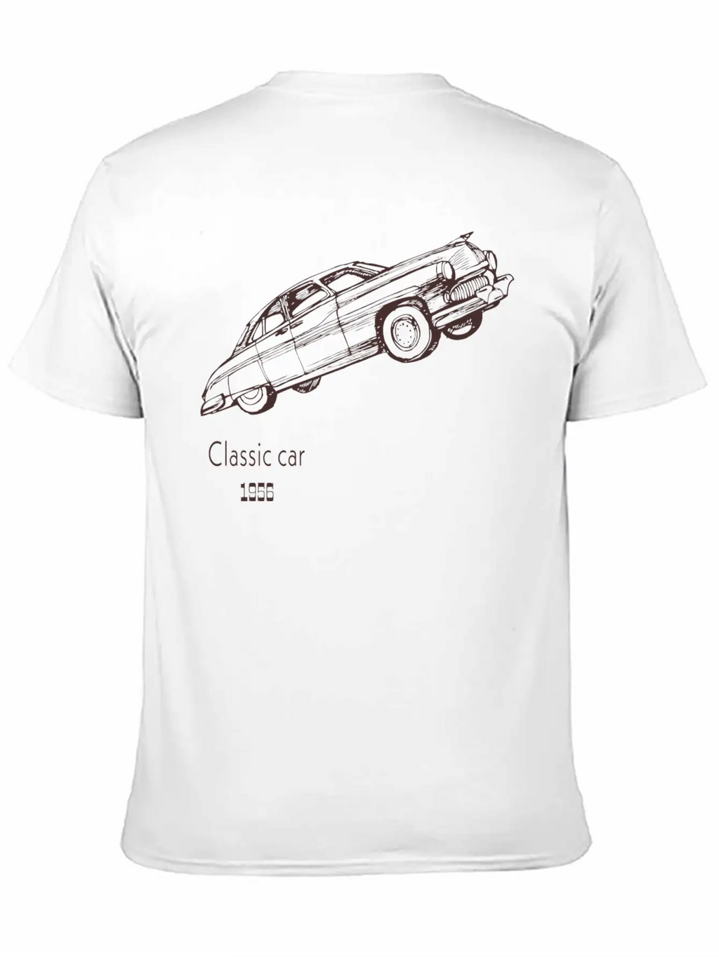 Classic Car Breathable Graphic T-Shirt – Perfect For Casual Days