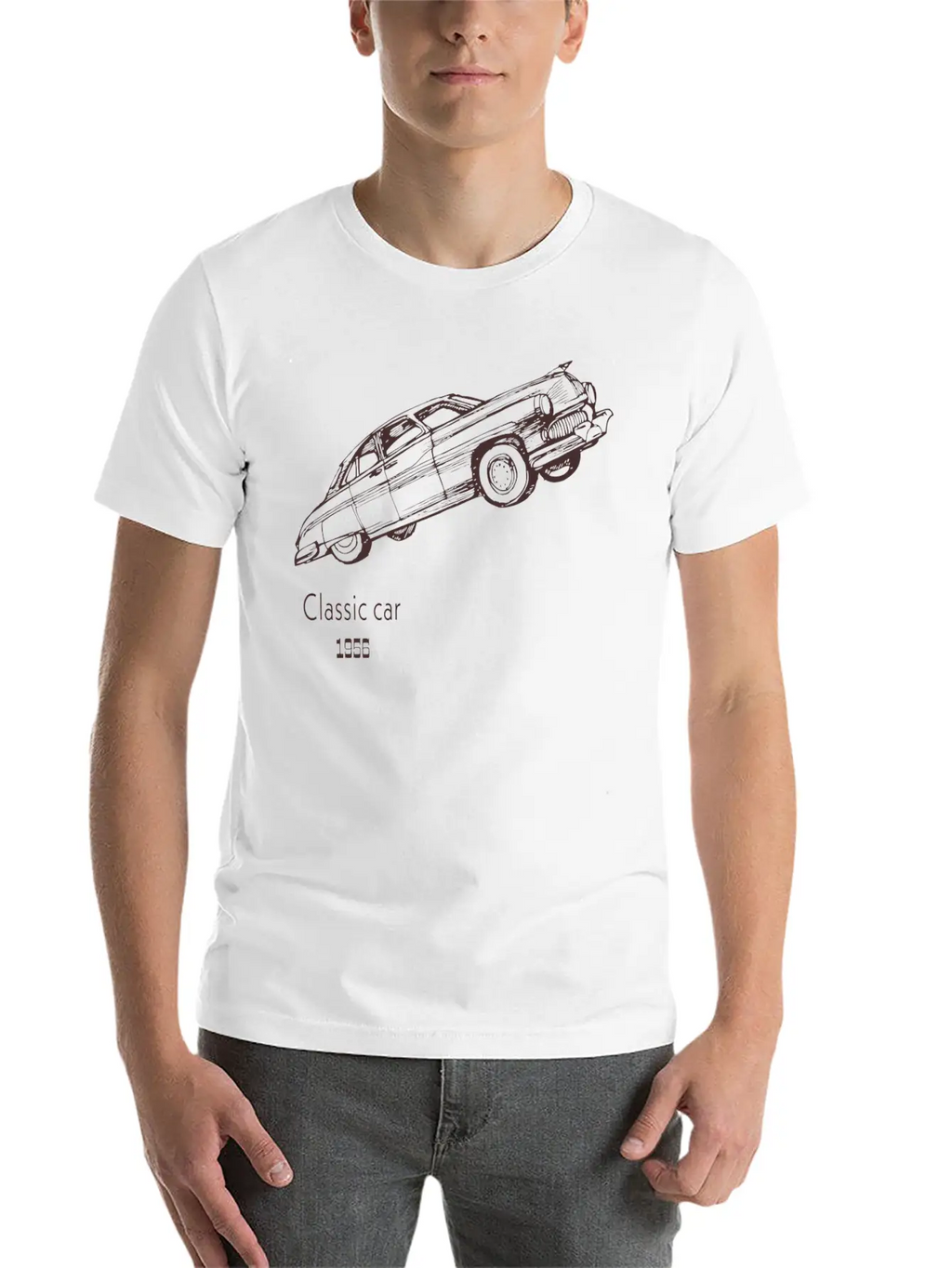 Classic Car Breathable Graphic T-Shirt – Perfect For Casual Days