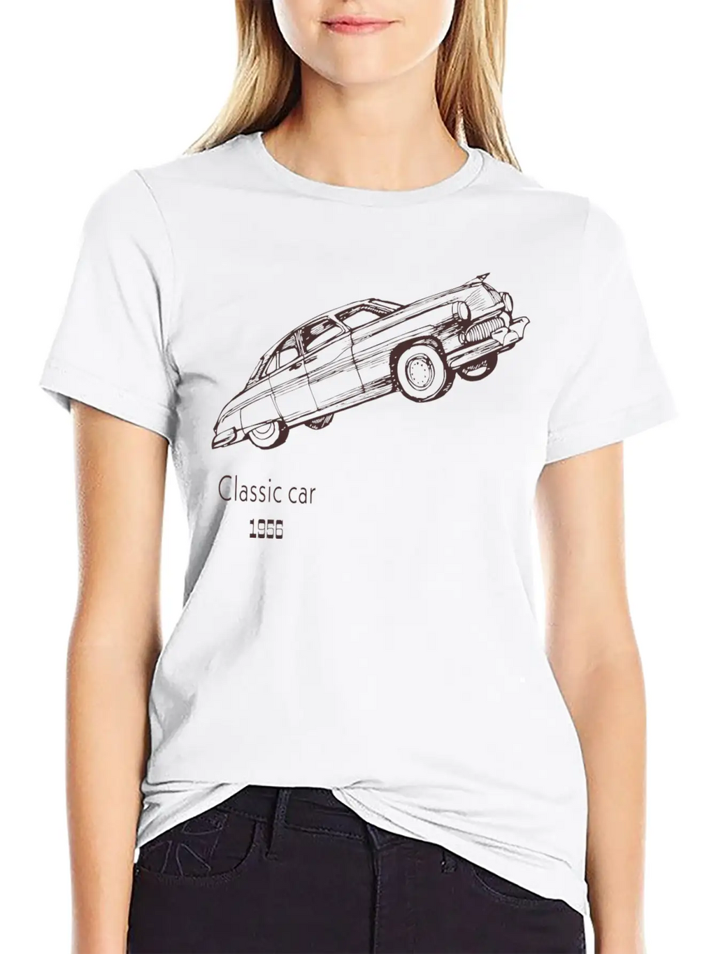 Classic Car Breathable Graphic T-Shirt – Perfect For Casual Days