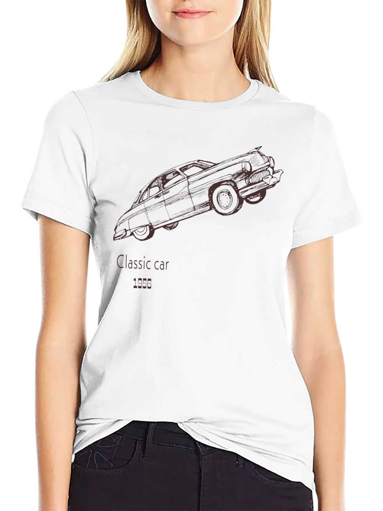 Classic Car Breathable Graphic T-Shirt – Perfect For Casual Days