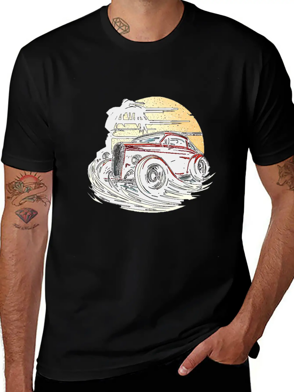 Classic Car Unisex Casual T-Shirt – Clean Design For Daily Comfort