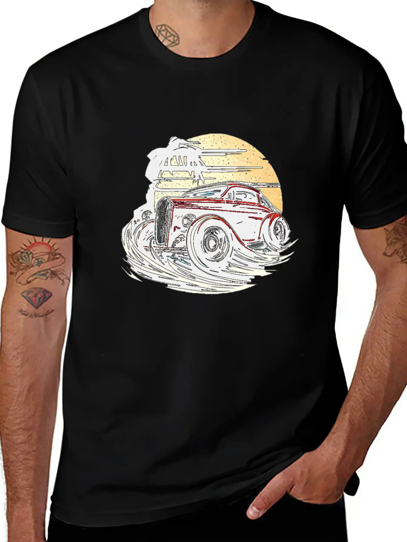 Classic Car Unisex Casual T-Shirt – Clean Design For Daily Comfort