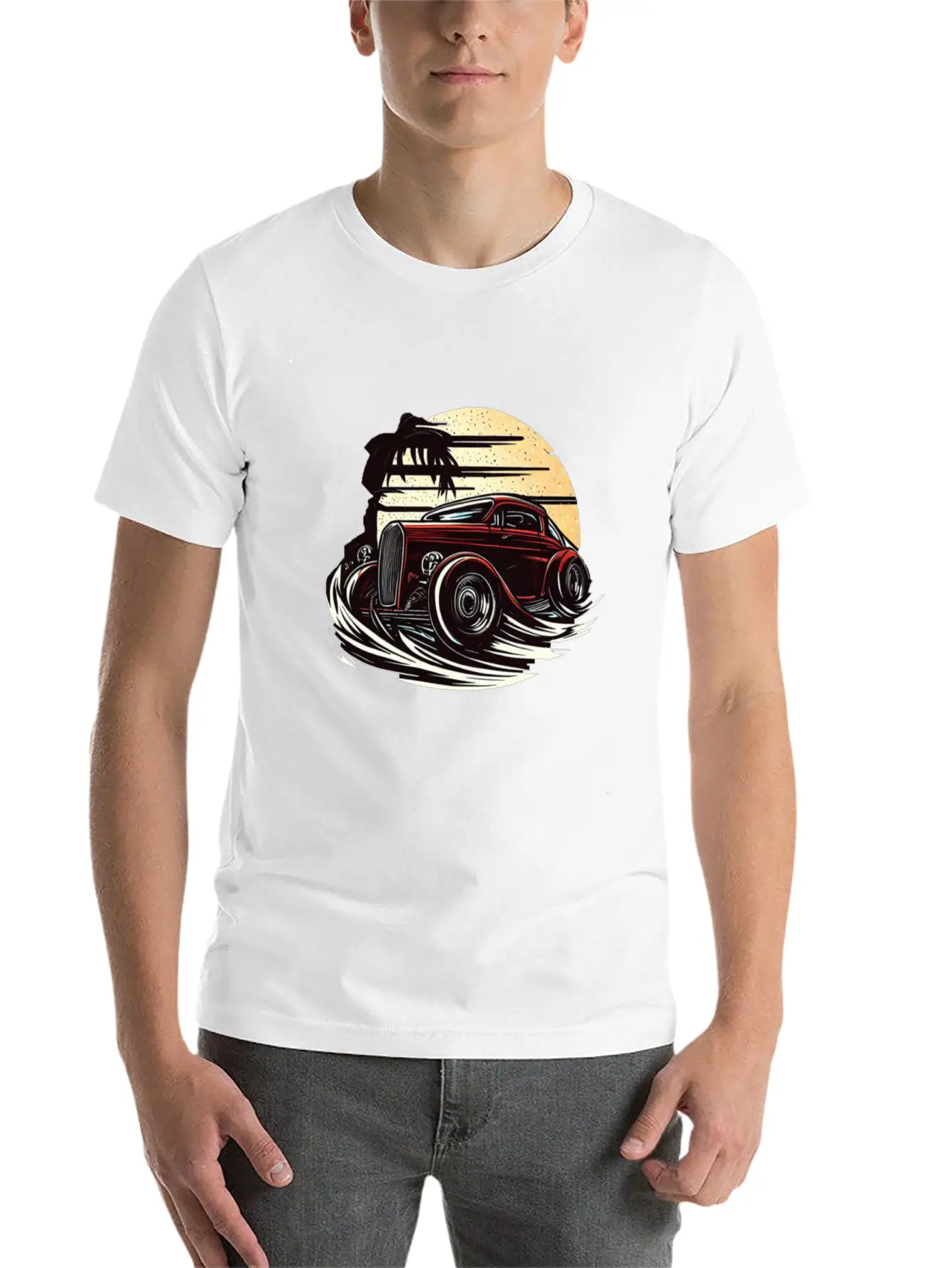 Classic Car Unisex Casual T-Shirt – Clean Design For Daily Comfort