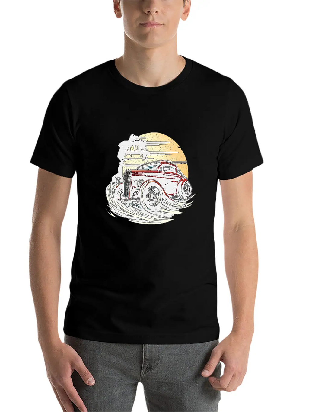 Classic Car Unisex Casual T-Shirt – Clean Design For Daily Comfort