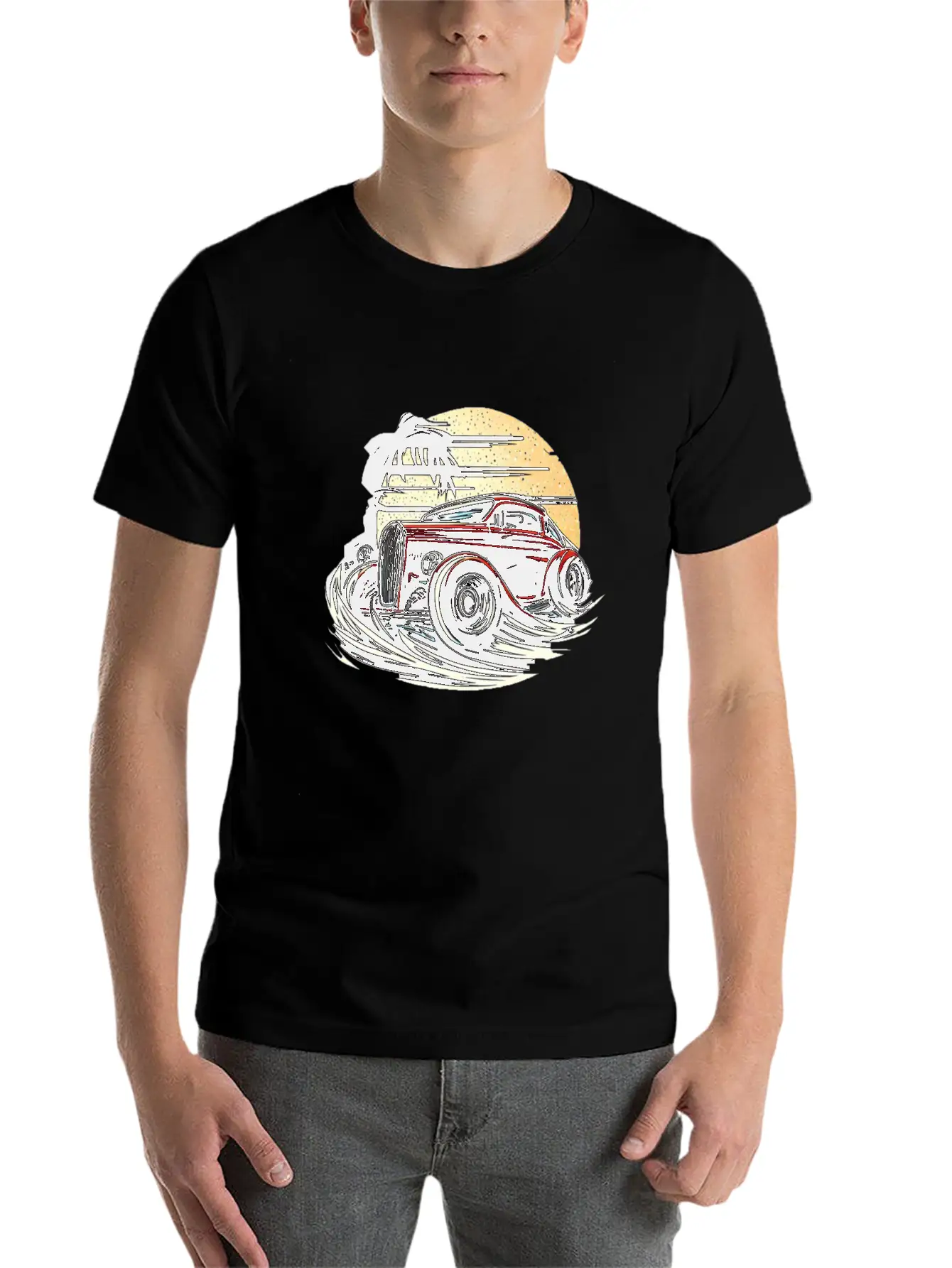 Classic Car Unisex Casual T-Shirt – Clean Design For Daily Comfort