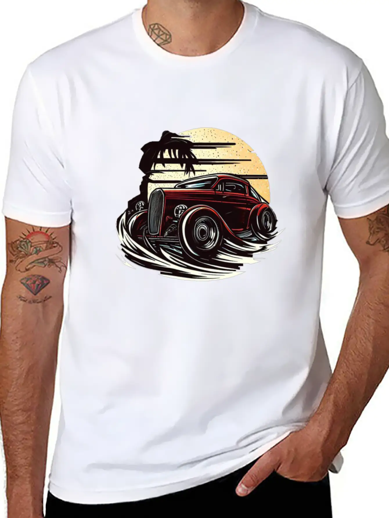 Classic Car Unisex Casual T-Shirt – Clean Design For Daily Comfort