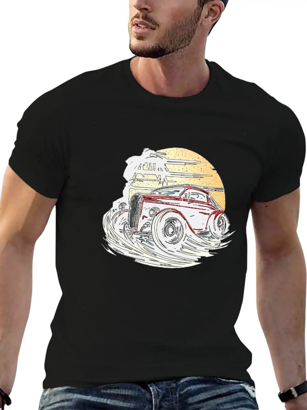 Classic Car Unisex Casual T-Shirt – Clean Design For Daily Comfort