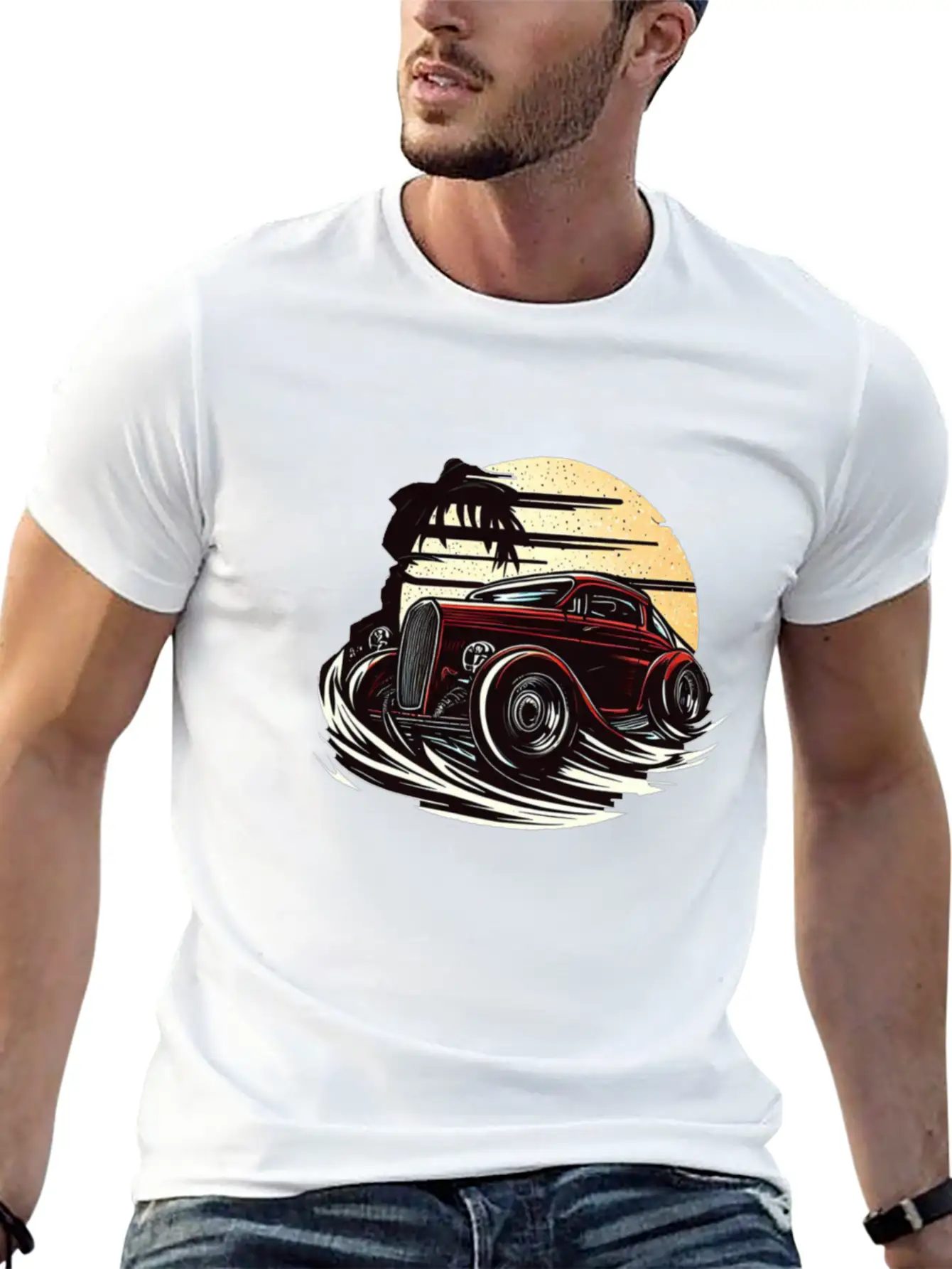 Classic Car Unisex Casual T-Shirt – Clean Design For Daily Comfort