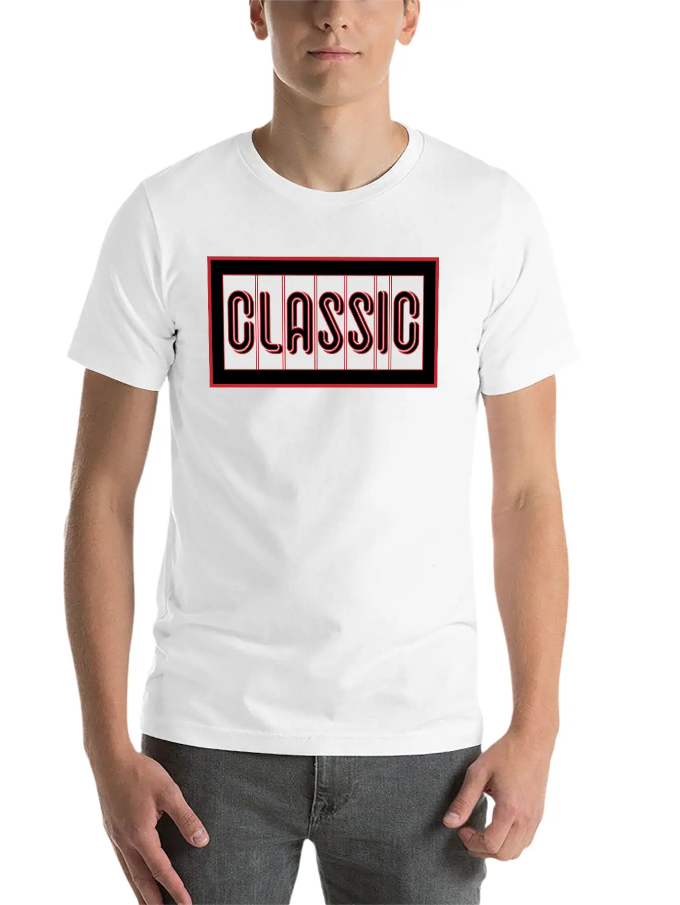 Classic: Classic Short Word Relaxed Everyday Tee – Lightweight And Durable Cotton