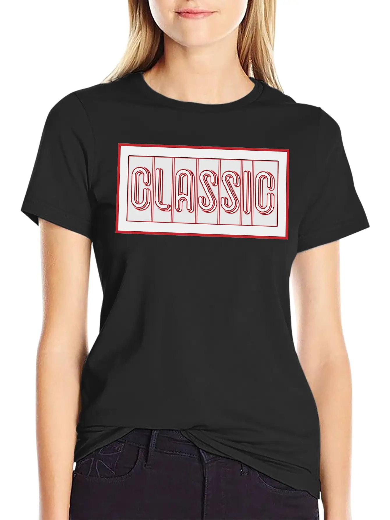 Classic: Classic Short Word Relaxed Everyday Tee – Lightweight And Durable Cotton