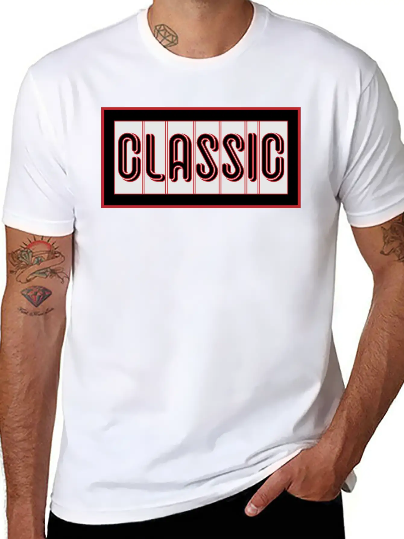 Classic: Classic Short Word Relaxed Everyday Tee – Lightweight And Durable Cotton