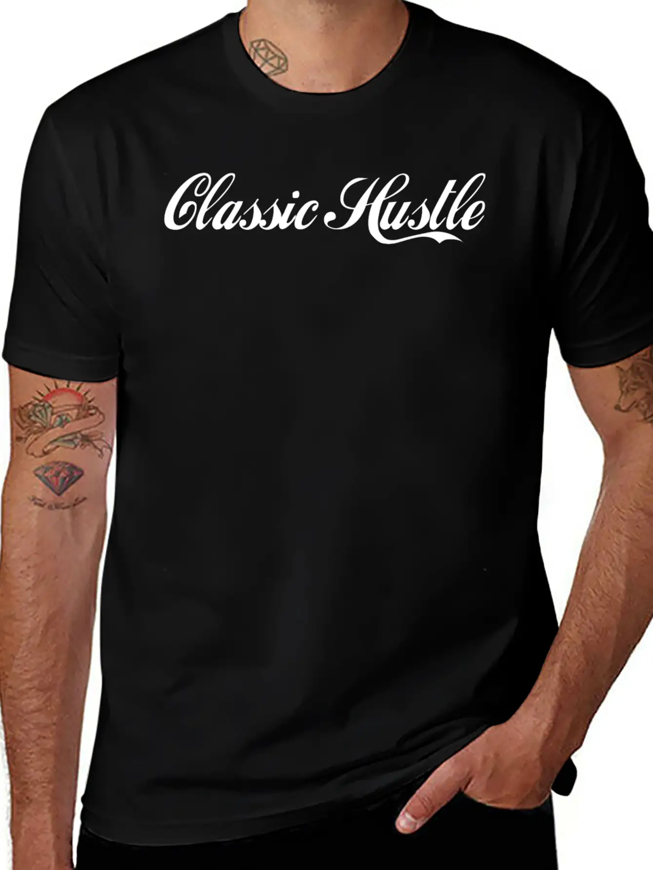 Classic Hustle Basic Graphic T-Shirt – Daily Comfort In Soft Cotton