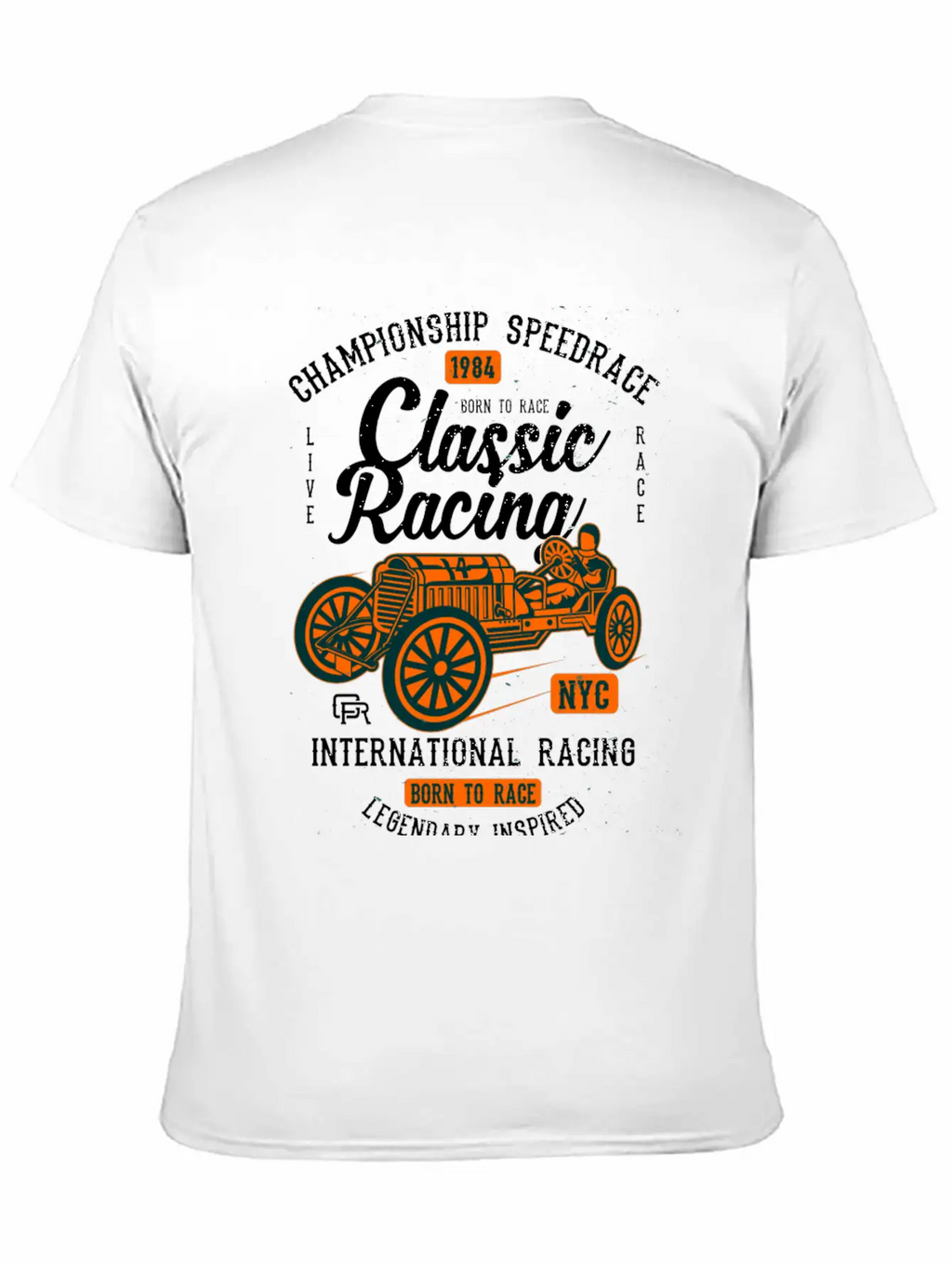 Classic Racing2 Classic Cotton Tee – Unisex Comfort For Any Season