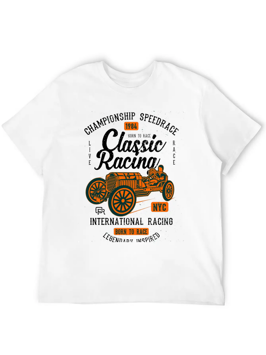 Classic Racing2 Classic Cotton Tee – Unisex Comfort For Any Season
