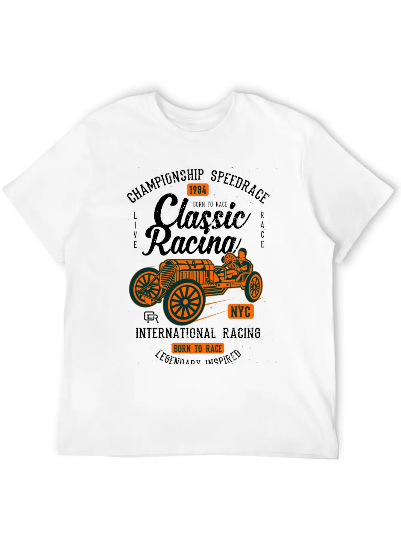 Classic Racing2 Classic Cotton Tee – Unisex Comfort For Any Season
