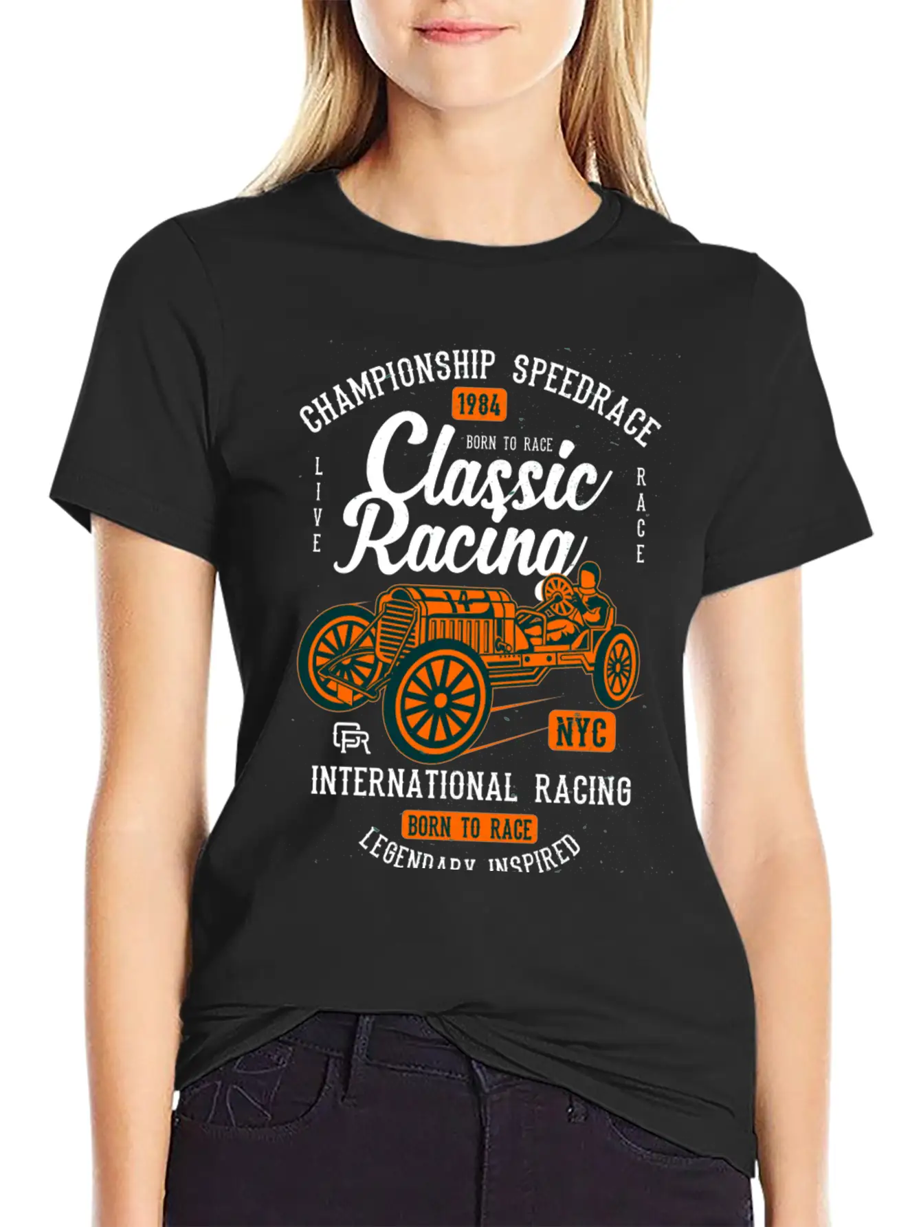 Classic Racing2 Classic Cotton Tee – Unisex Comfort For Any Season