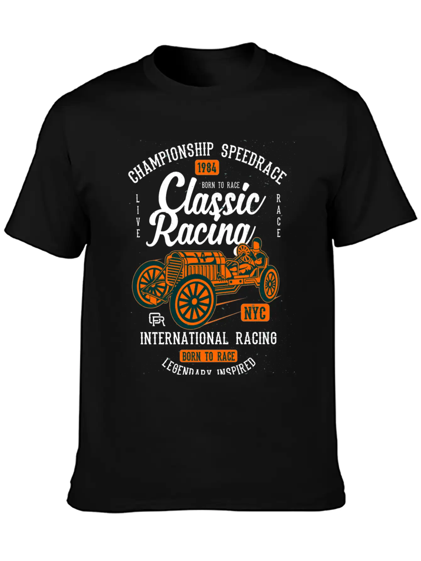 Classic Racing2 Classic Cotton Tee – Unisex Comfort For Any Season