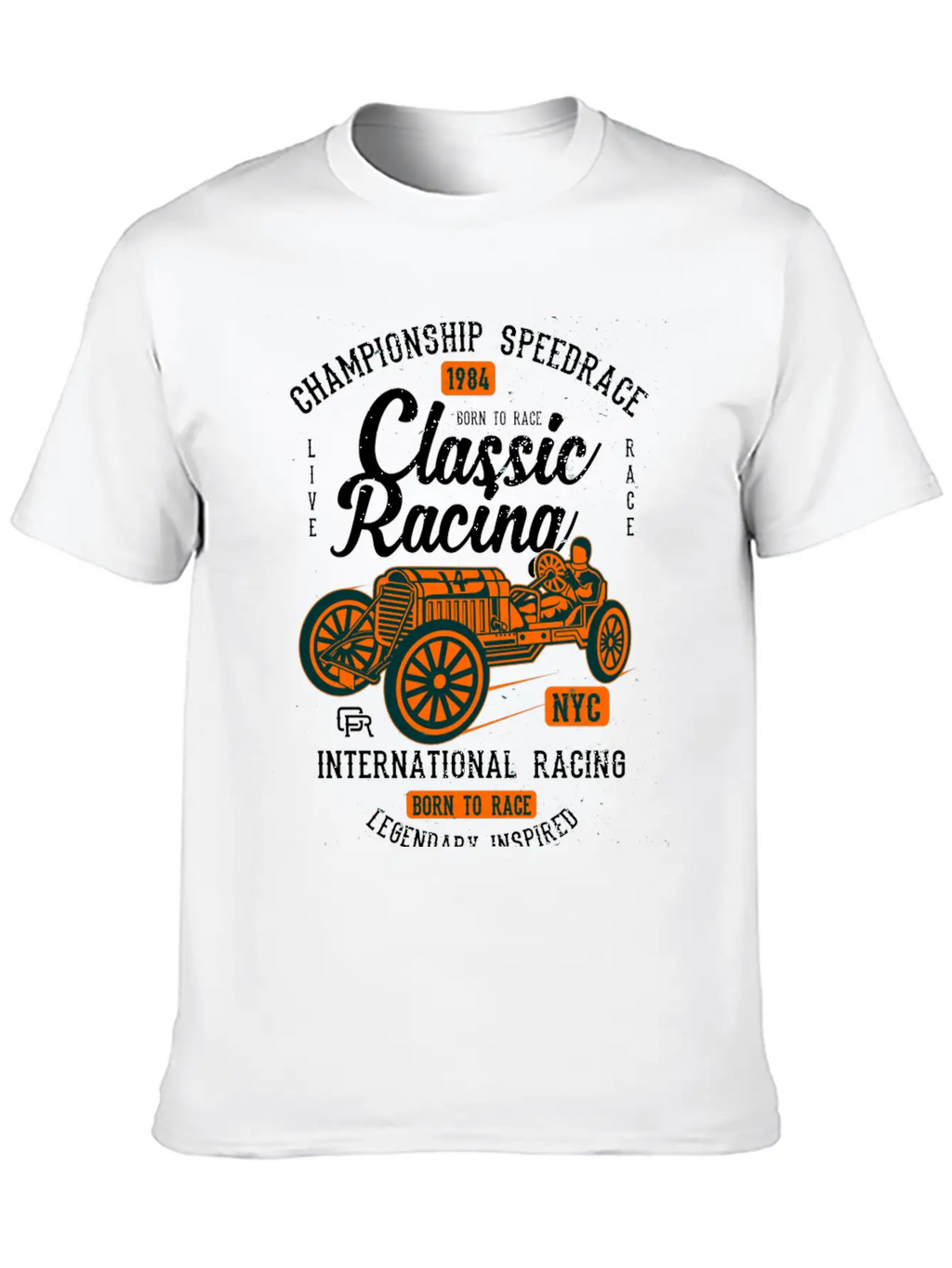 Classic Racing2 Classic Cotton Tee – Unisex Comfort For Any Season