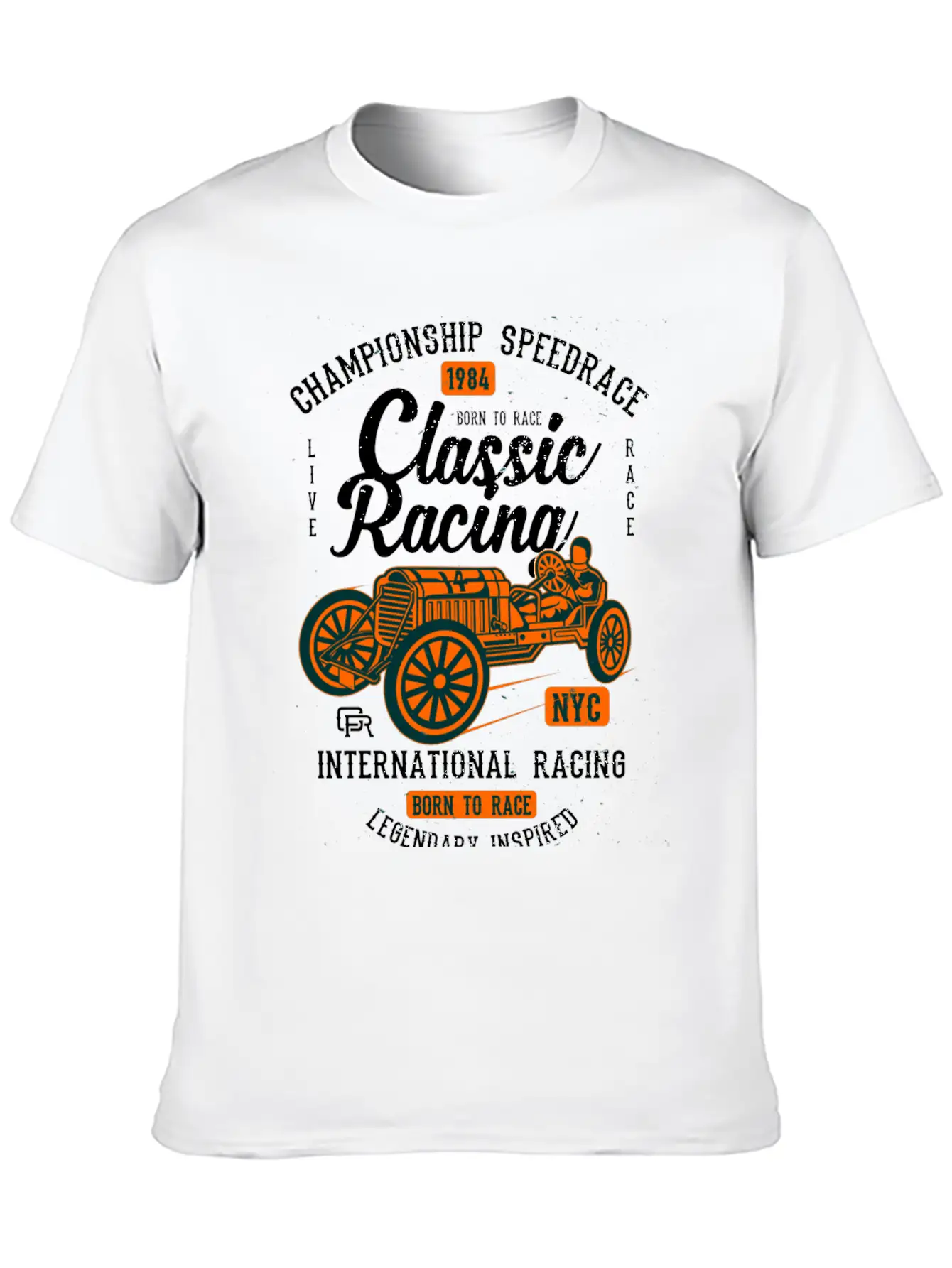 Classic Racing2 Classic Cotton Tee – Unisex Comfort For Any Season