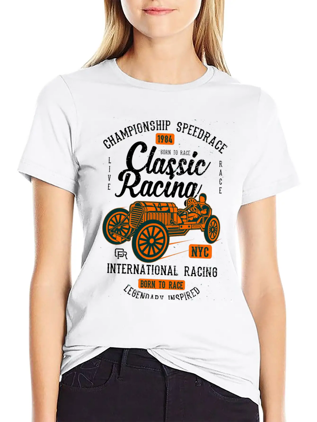 Classic Racing2 Classic Cotton Tee – Unisex Comfort For Any Season