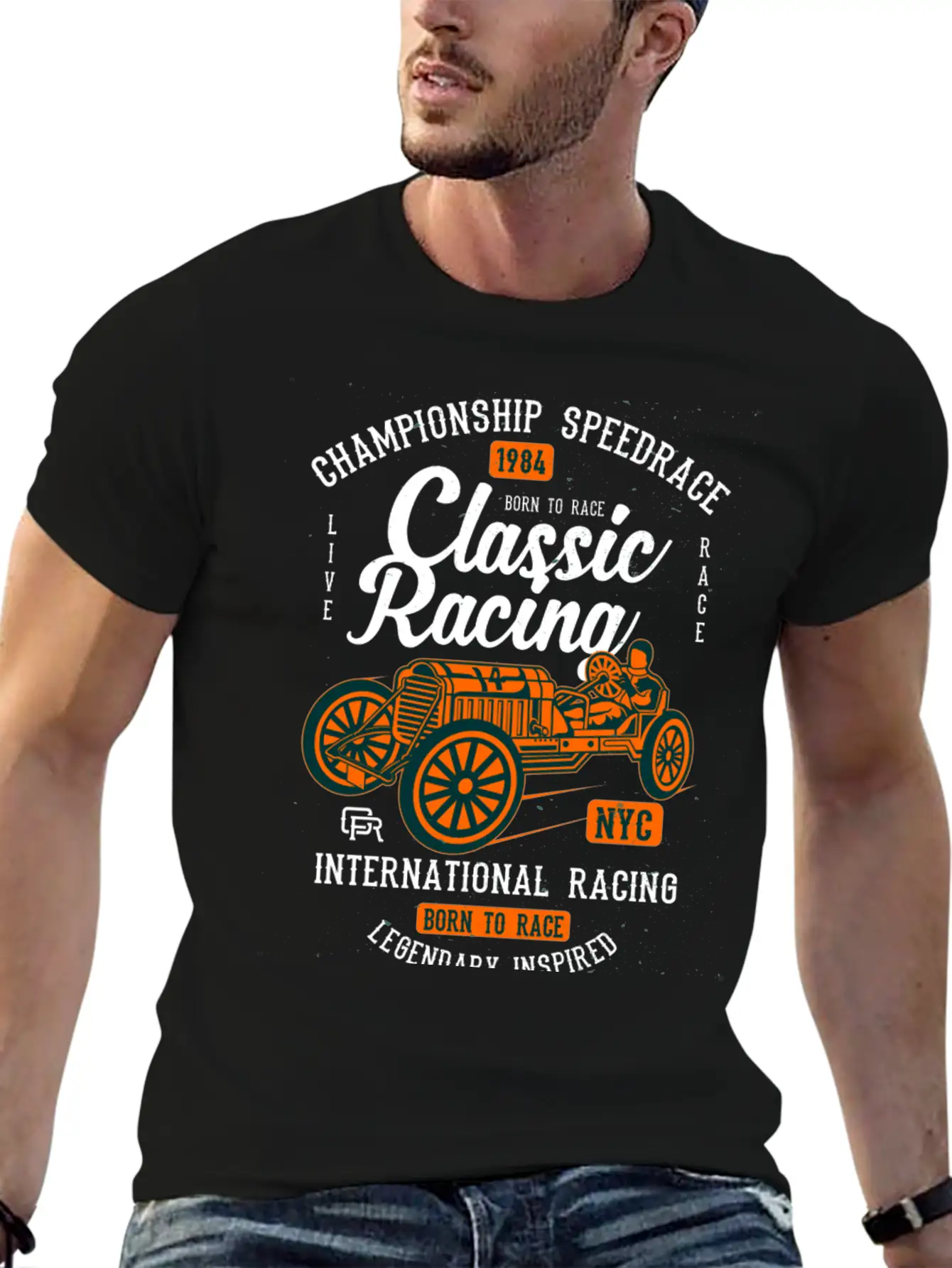 Classic Racing2 Classic Cotton Tee – Unisex Comfort For Any Season