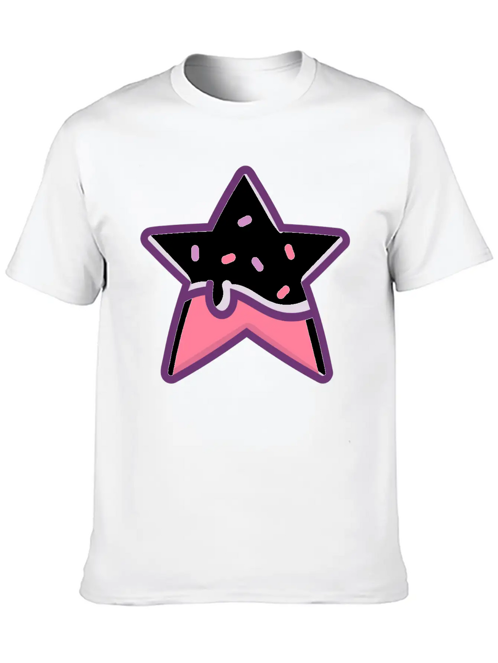Classic Retro Game Star Power Up With Frosting Modern Fit Casual T-Shirt – Clean And Versatile Design