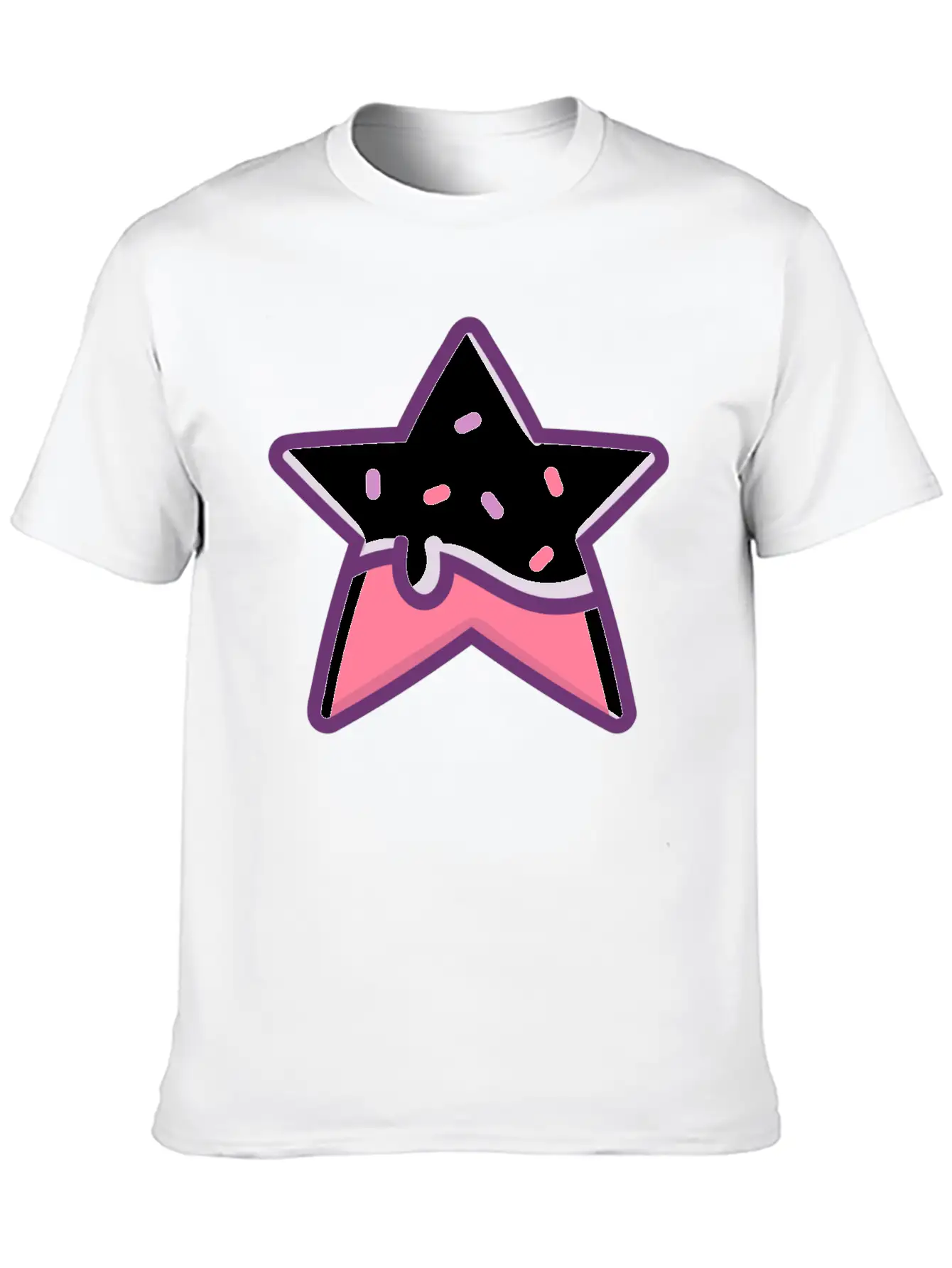 Classic Retro Game Star Power Up With Frosting Modern Fit Casual T-Shirt – Clean And Versatile Design