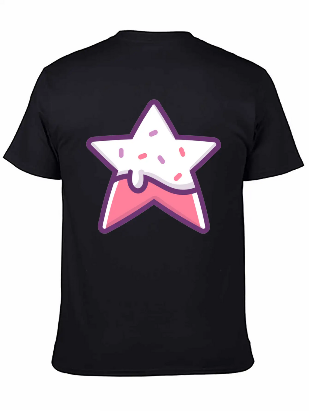 Classic Retro Game Star Power Up With Frosting Modern Fit Casual T-Shirt – Clean And Versatile Design