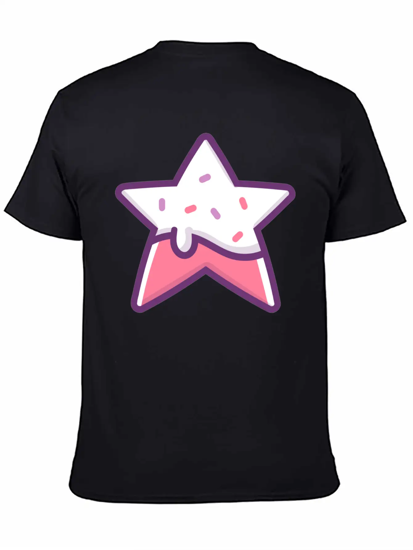 Classic Retro Game Star Power Up With Frosting Modern Fit Casual T-Shirt – Clean And Versatile Design