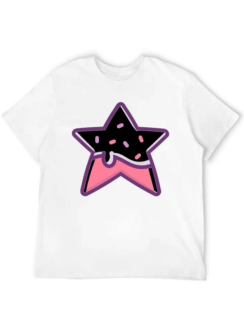 Classic Retro Game Star Power Up With Frosting Modern Fit Casual T-Shirt – Clean And Versatile Design