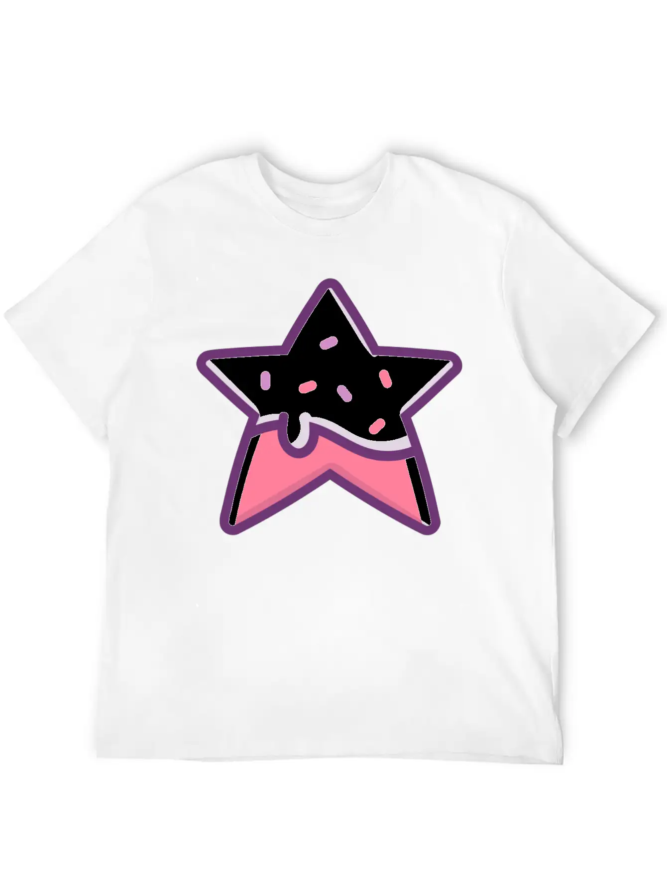 Classic Retro Game Star Power Up With Frosting Modern Fit Casual T-Shirt – Clean And Versatile Design