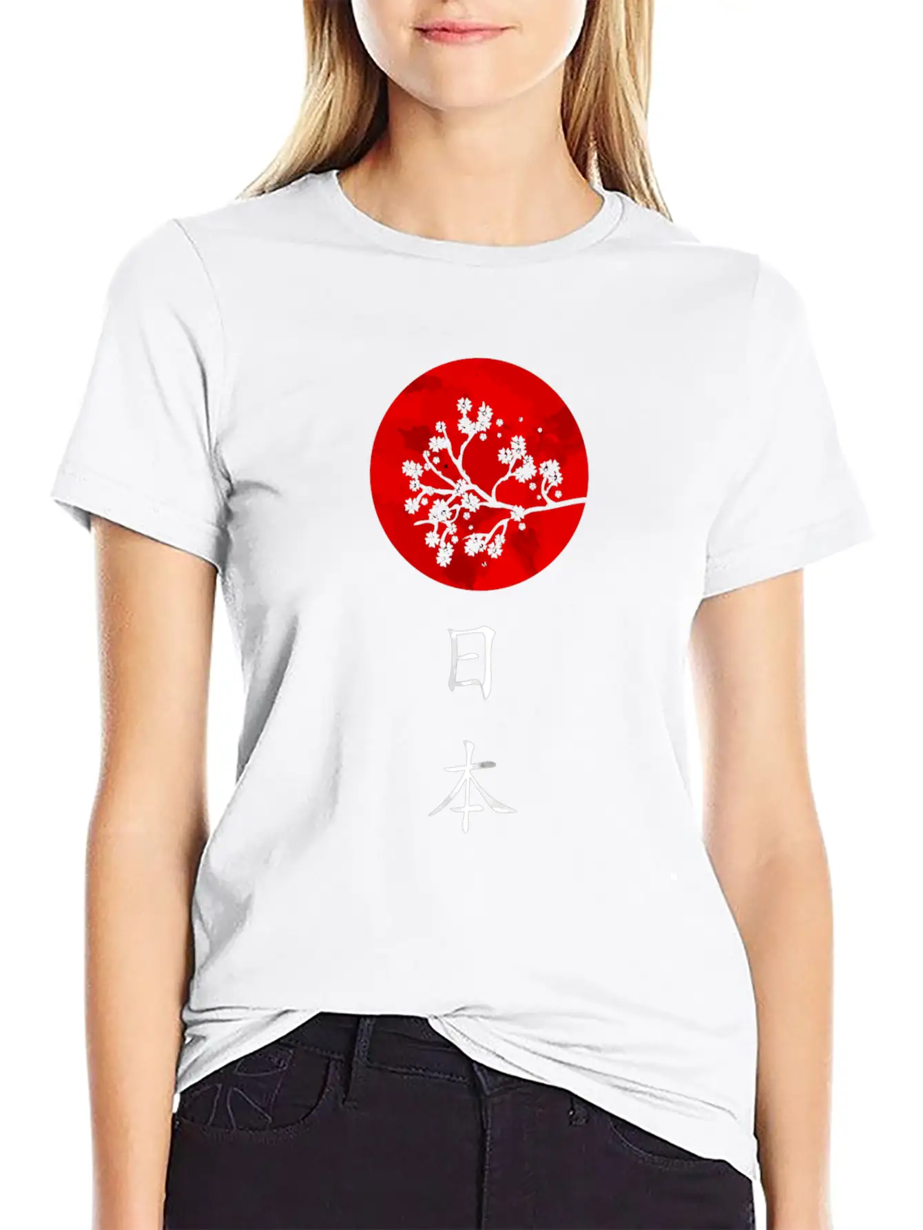 Classic Traditional Japanese Flag With Hiragana Unisex Casual T-Shirt – Clean Design For Daily Comfort