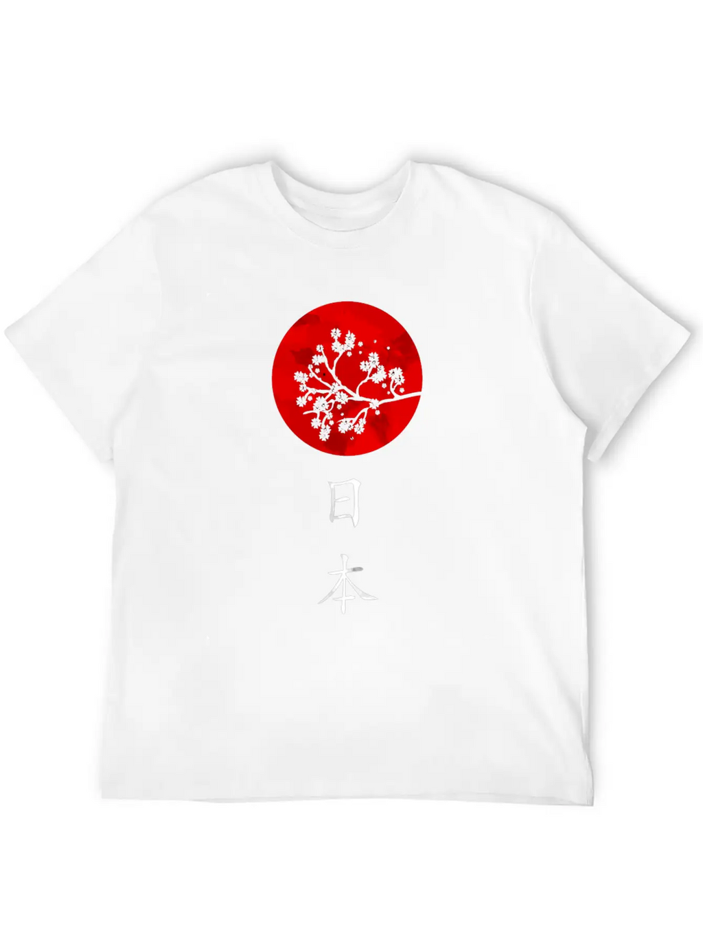 Classic Traditional Japanese Flag With Hiragana Unisex Casual T-Shirt – Clean Design For Daily Comfort