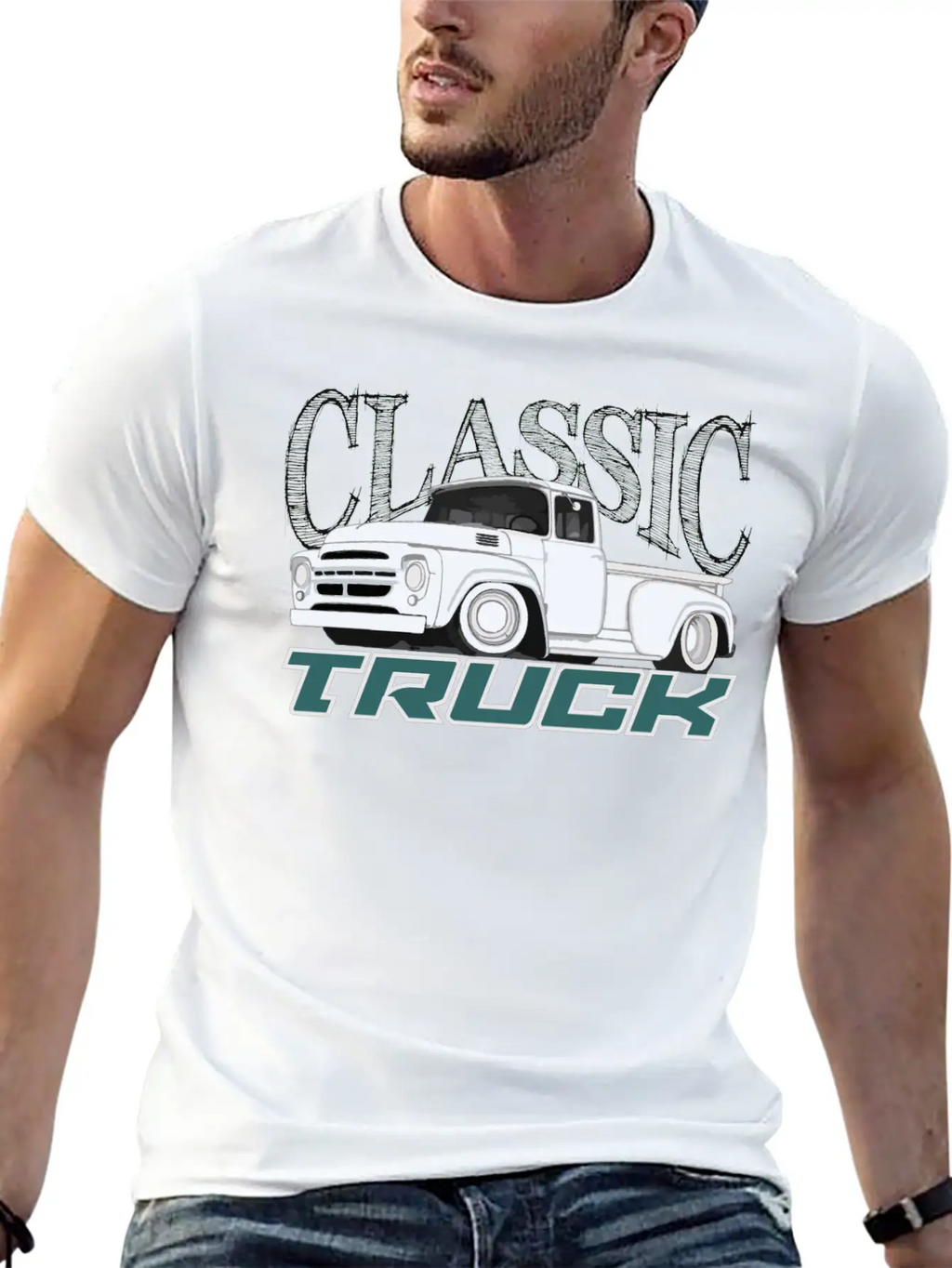 Classic Truck II Basic Graphic T-Shirt – Daily Comfort In Soft Cotton