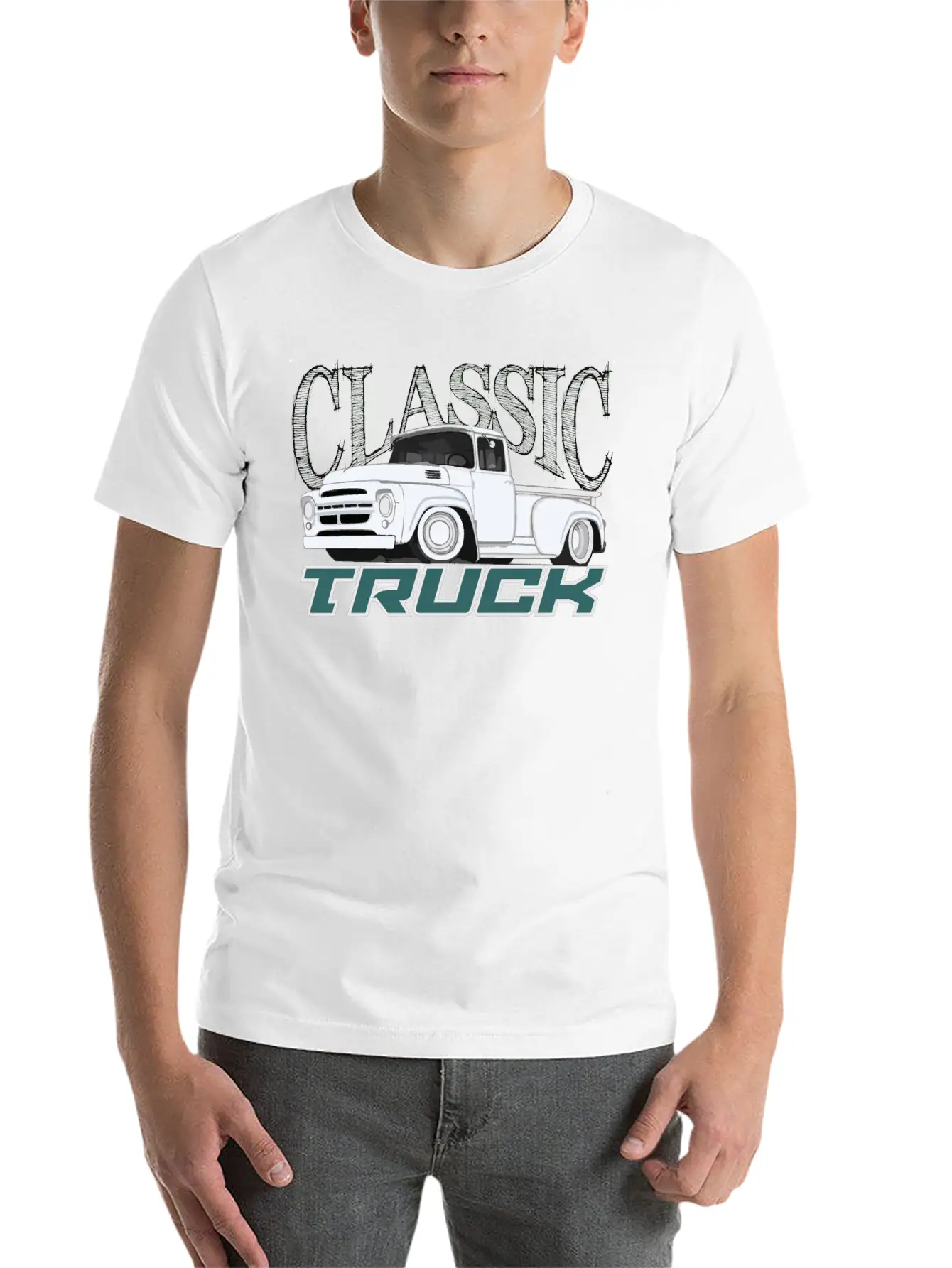 Classic Truck II Basic Graphic T-Shirt – Daily Comfort In Soft Cotton