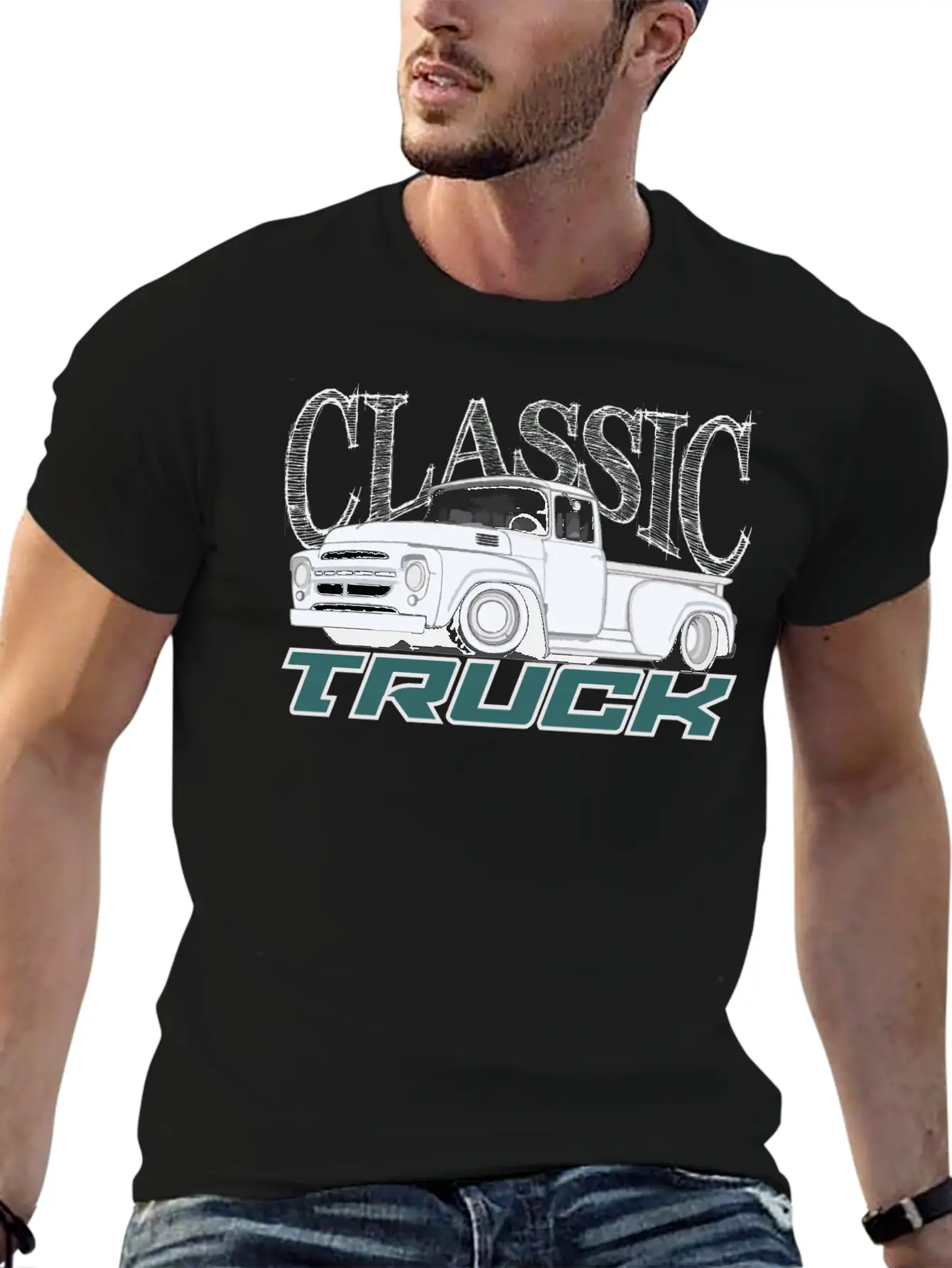 Classic Truck II Basic Graphic T-Shirt – Daily Comfort In Soft Cotton