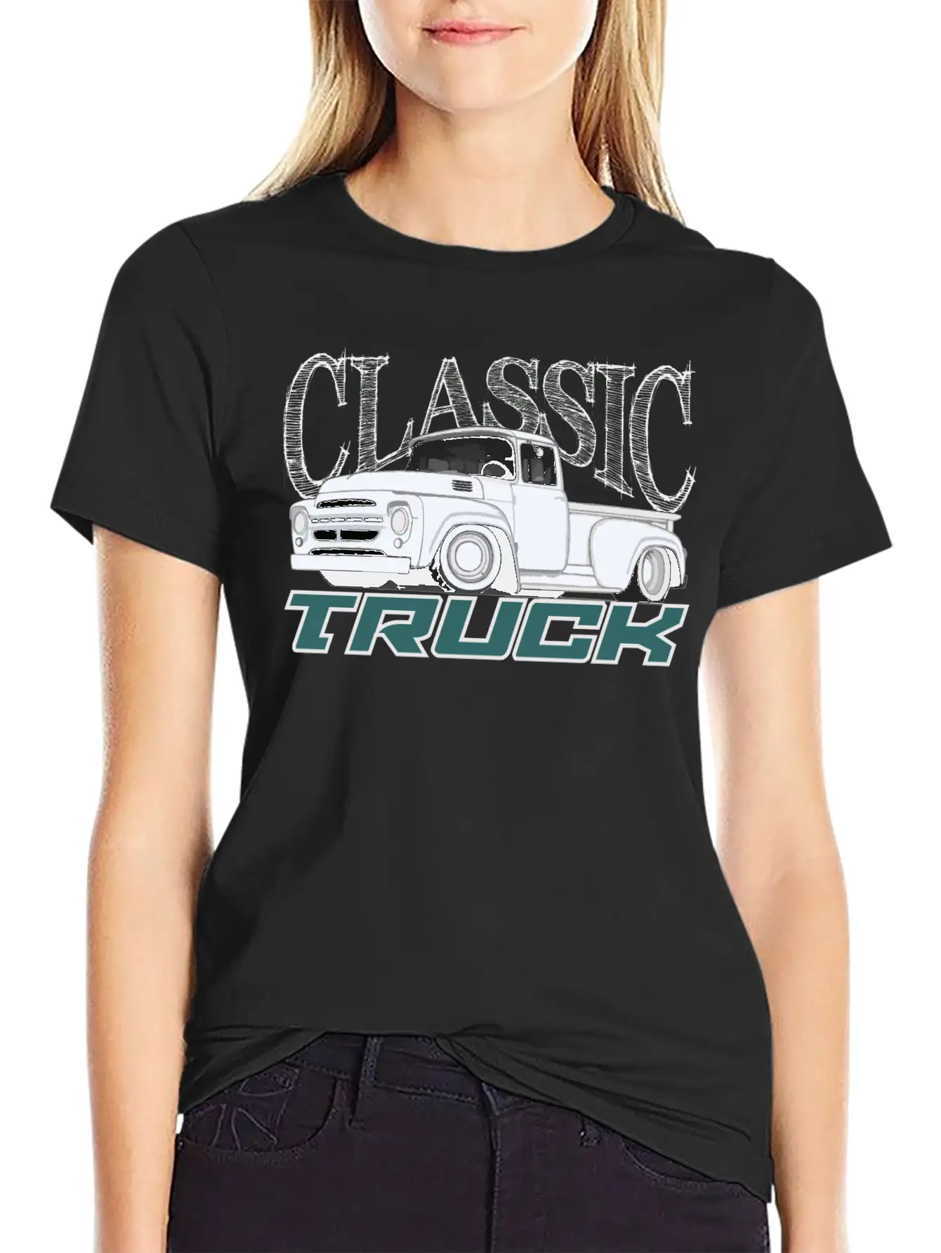 Classic Truck II Basic Graphic T-Shirt – Daily Comfort In Soft Cotton
