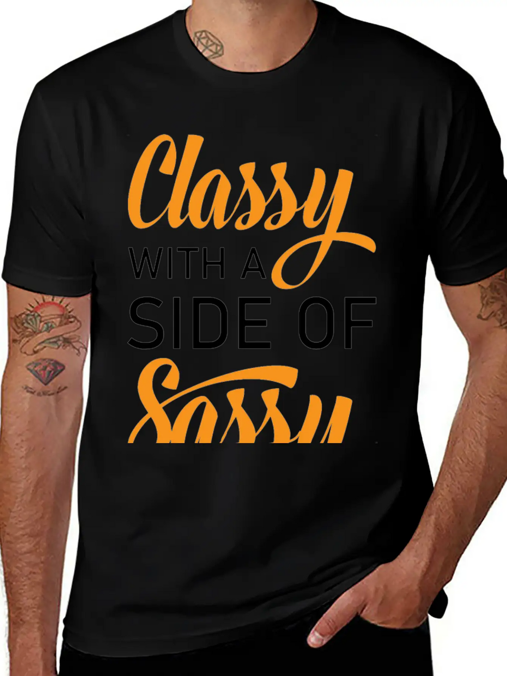 Classy With A Side Of Sassy Timeless Short Sleeve Tee – Comfy And Minimalist Design