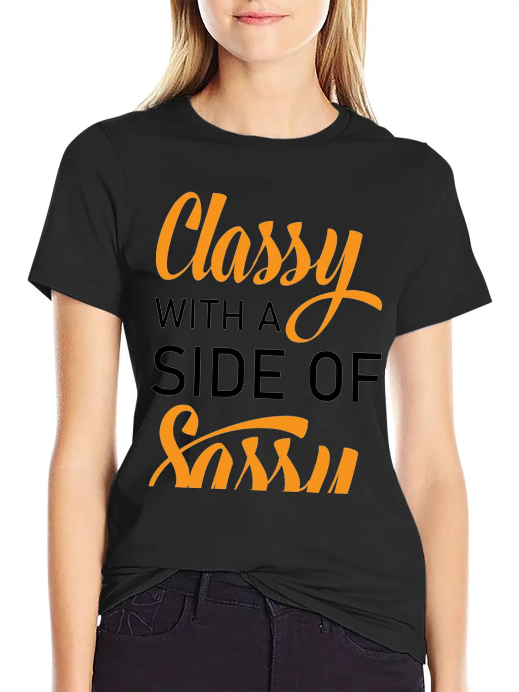 Classy With A Side Of Sassy Timeless Short Sleeve Tee – Comfy And Minimalist Design