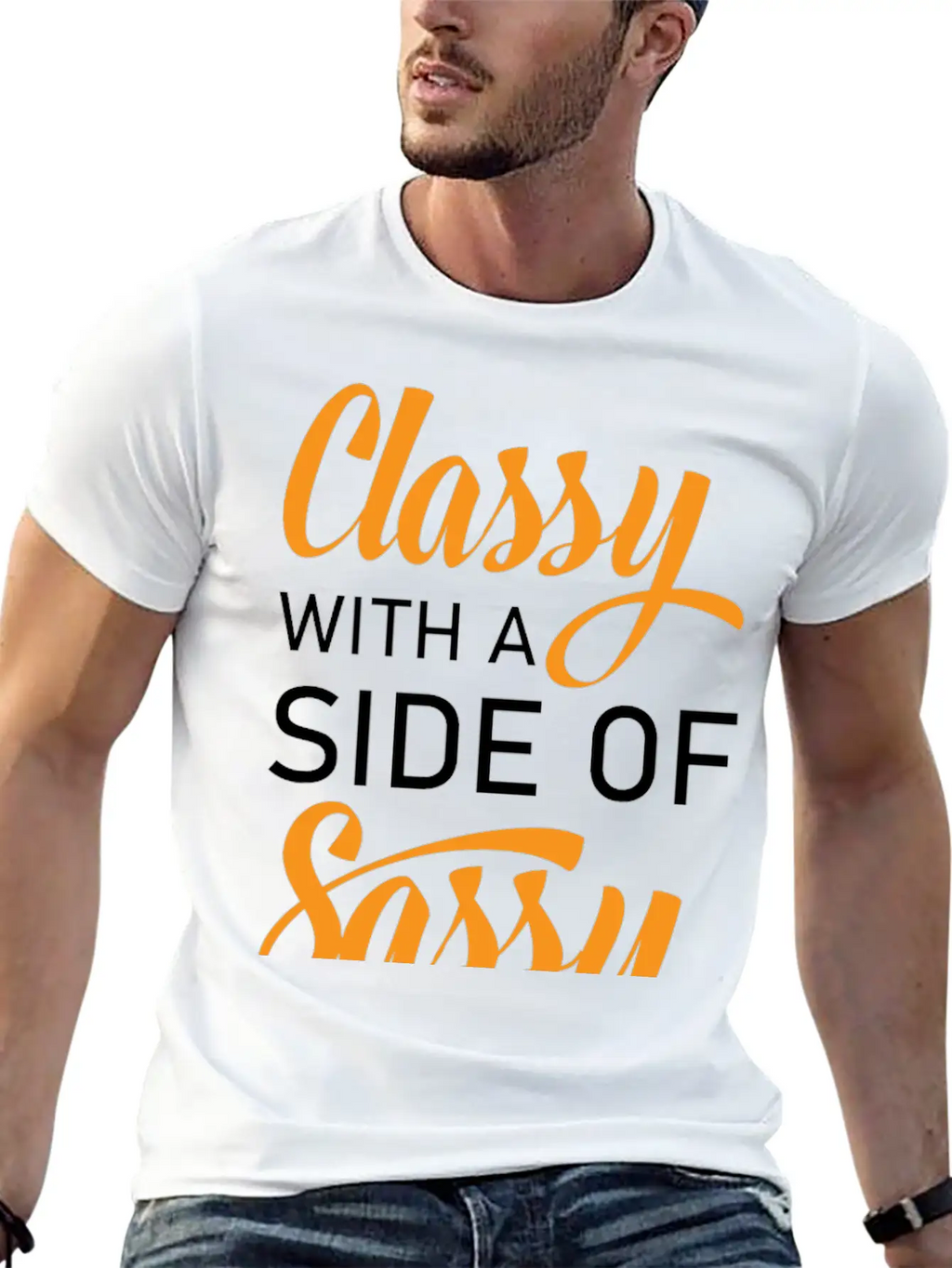 Classy With A Side Of Sassy Timeless Short Sleeve Tee – Comfy And Minimalist Design