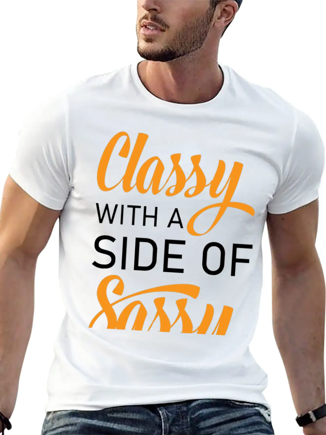 Classy With A Side Of Sassy Timeless Short Sleeve Tee – Comfy And Minimalist Design