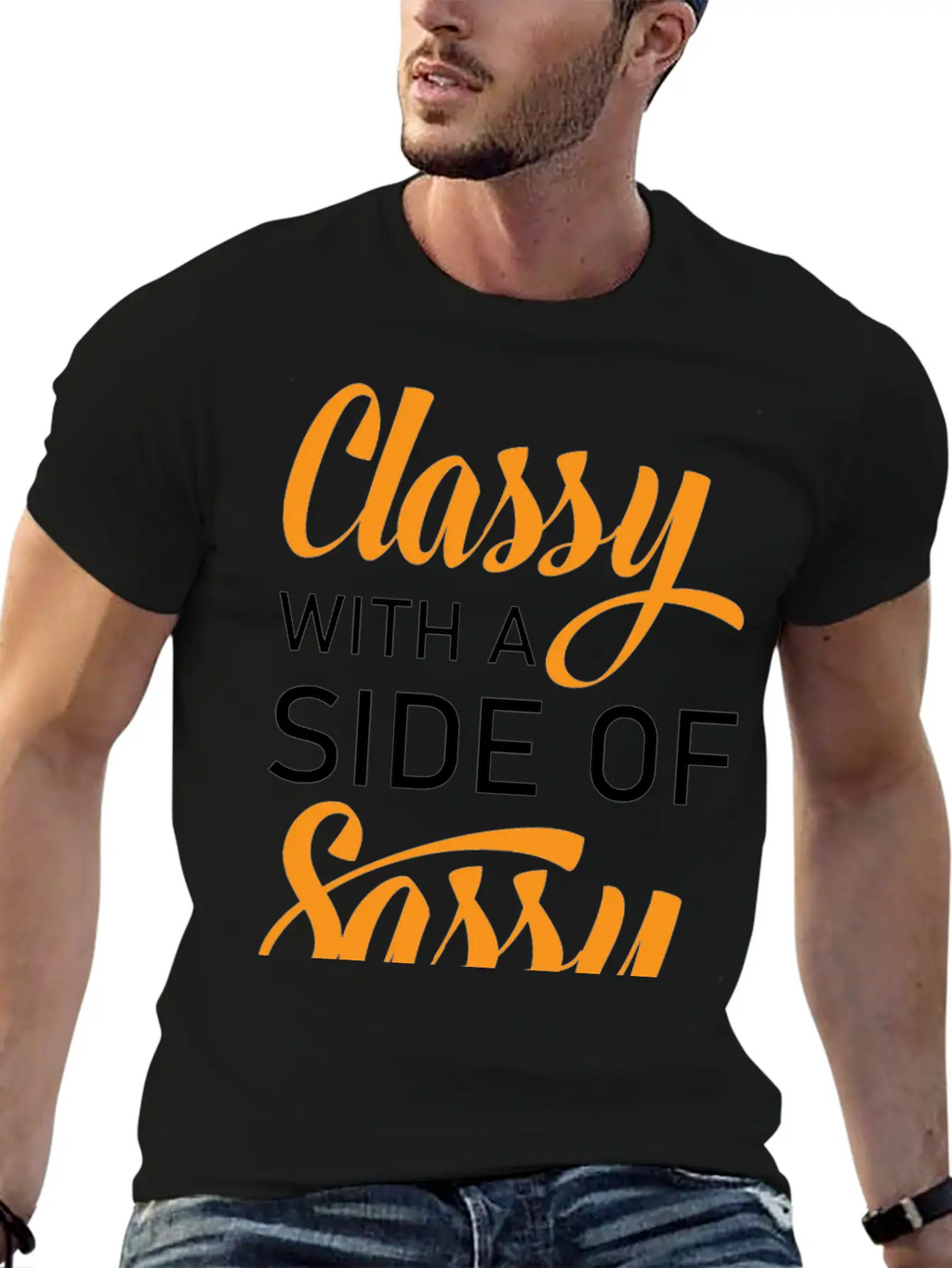 Classy With A Side Of Sassy Timeless Short Sleeve Tee – Comfy And Minimalist Design