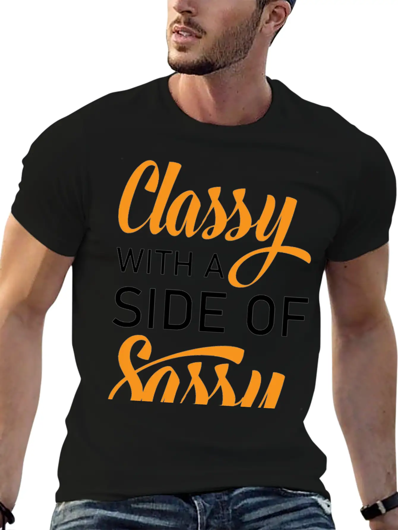 Classy With A Side Of Sassy Timeless Short Sleeve Tee – Comfy And Minimalist Design