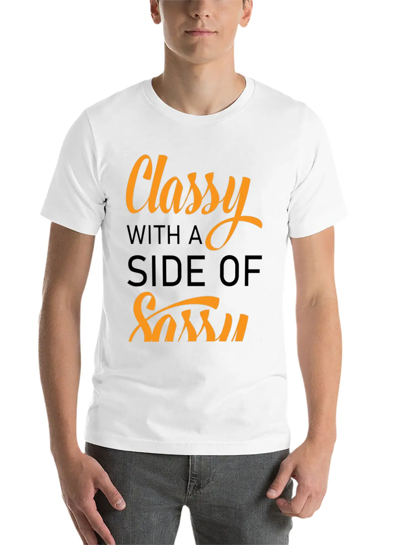 Classy With A Side Of Sassy Timeless Short Sleeve Tee – Comfy And Minimalist Design