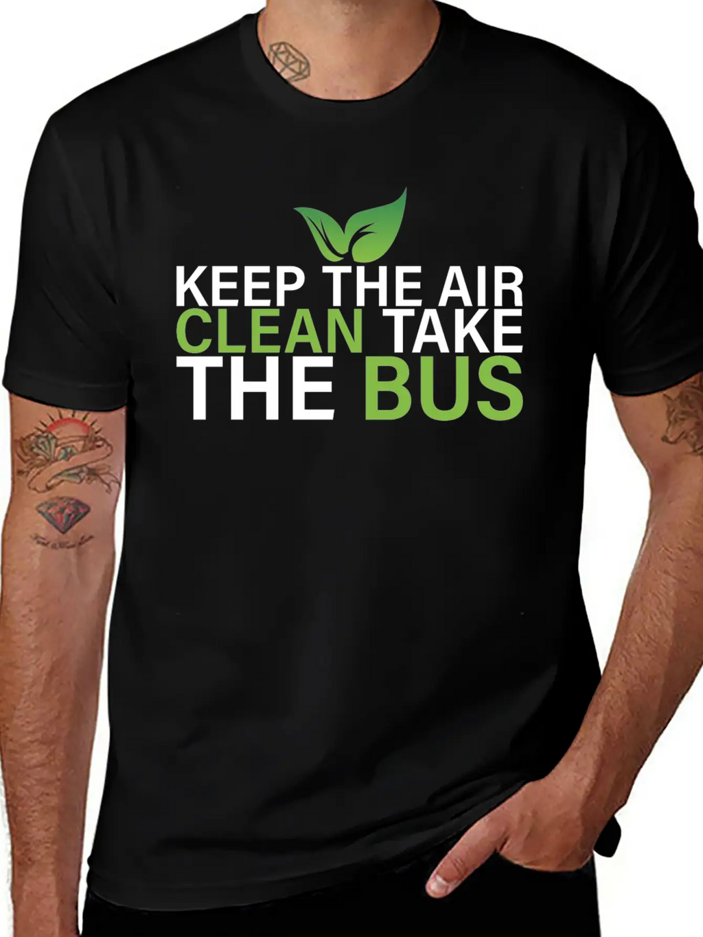 Clean Air Bus Save The Planet Stylish Everyday T-Shirt – Unisex Basic Cotton Tee