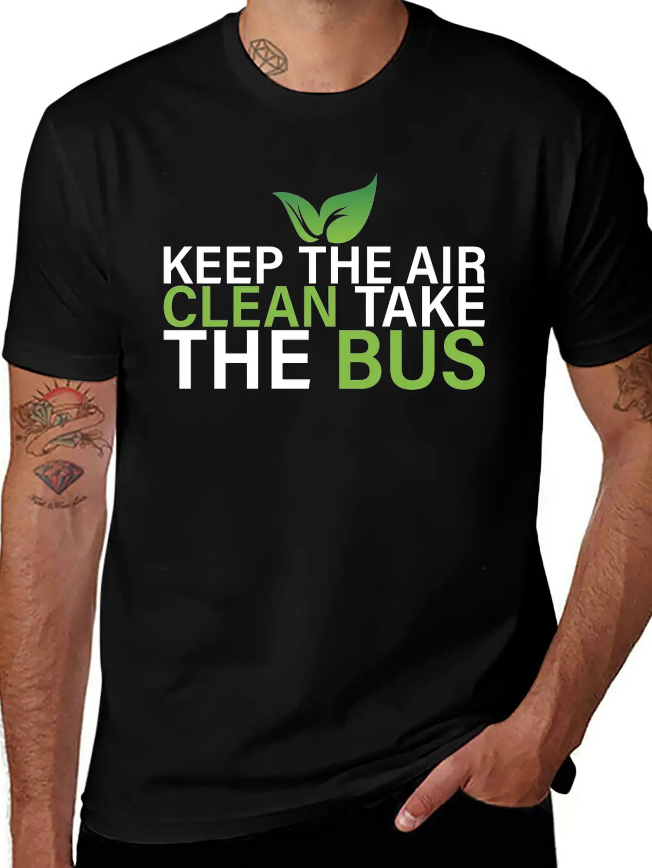 Clean Air Bus Save The Planet Stylish Everyday T-Shirt – Unisex Basic Cotton Tee