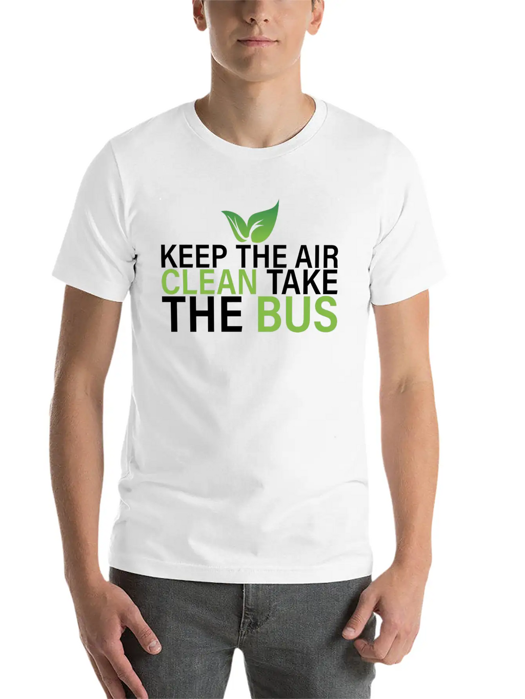 Clean Air Bus Save The Planet Stylish Everyday T-Shirt – Unisex Basic Cotton Tee
